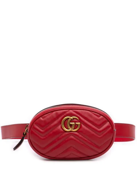 Gucci Pre-Owned 2016-2026 GG Marmont Matelasse Calfskin belt bag