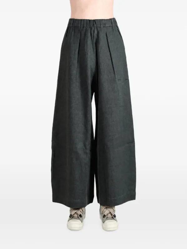 Cortana Mona Wide-leg Trousers in Grey