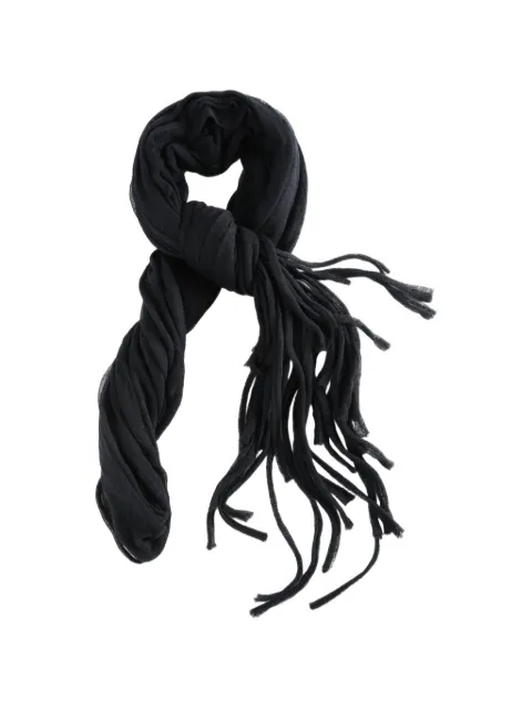YEHUAFAN fringed cashmere scarf