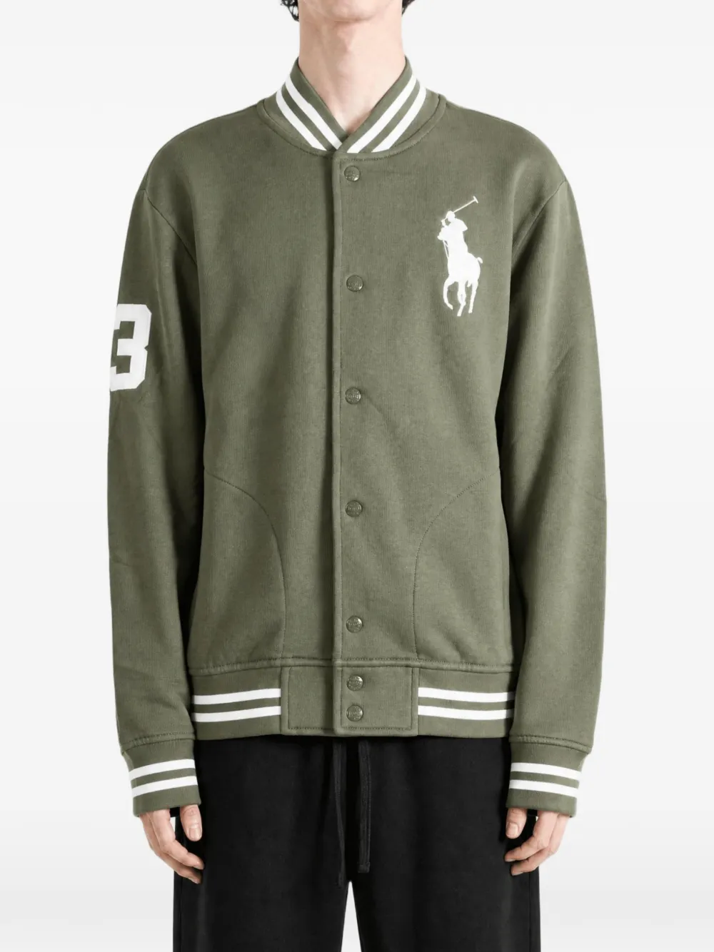 Polo Ralph Lauren Big Pony fleece bomberjack Groen