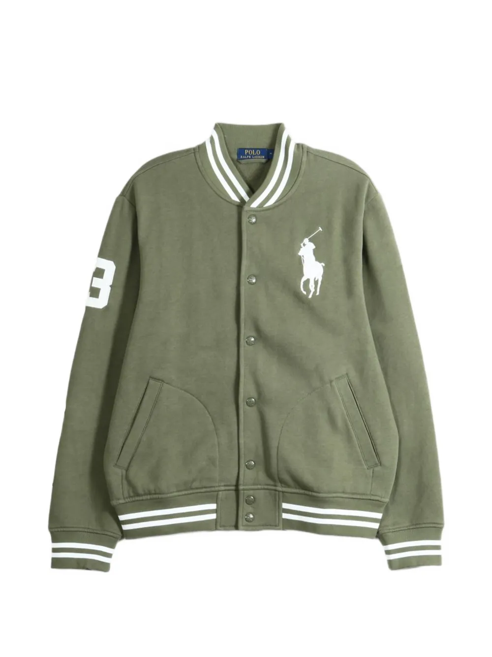 Polo Ralph Lauren Big Pony fleece baseball jacket - Verde