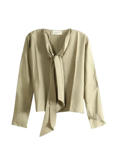 Cortana Causa pussy-bow button-down blouse