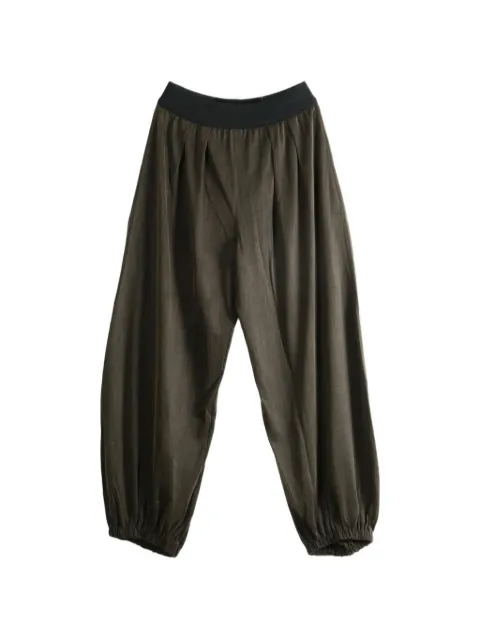 Cortana Espera pleated elasticated-cuff trousers
