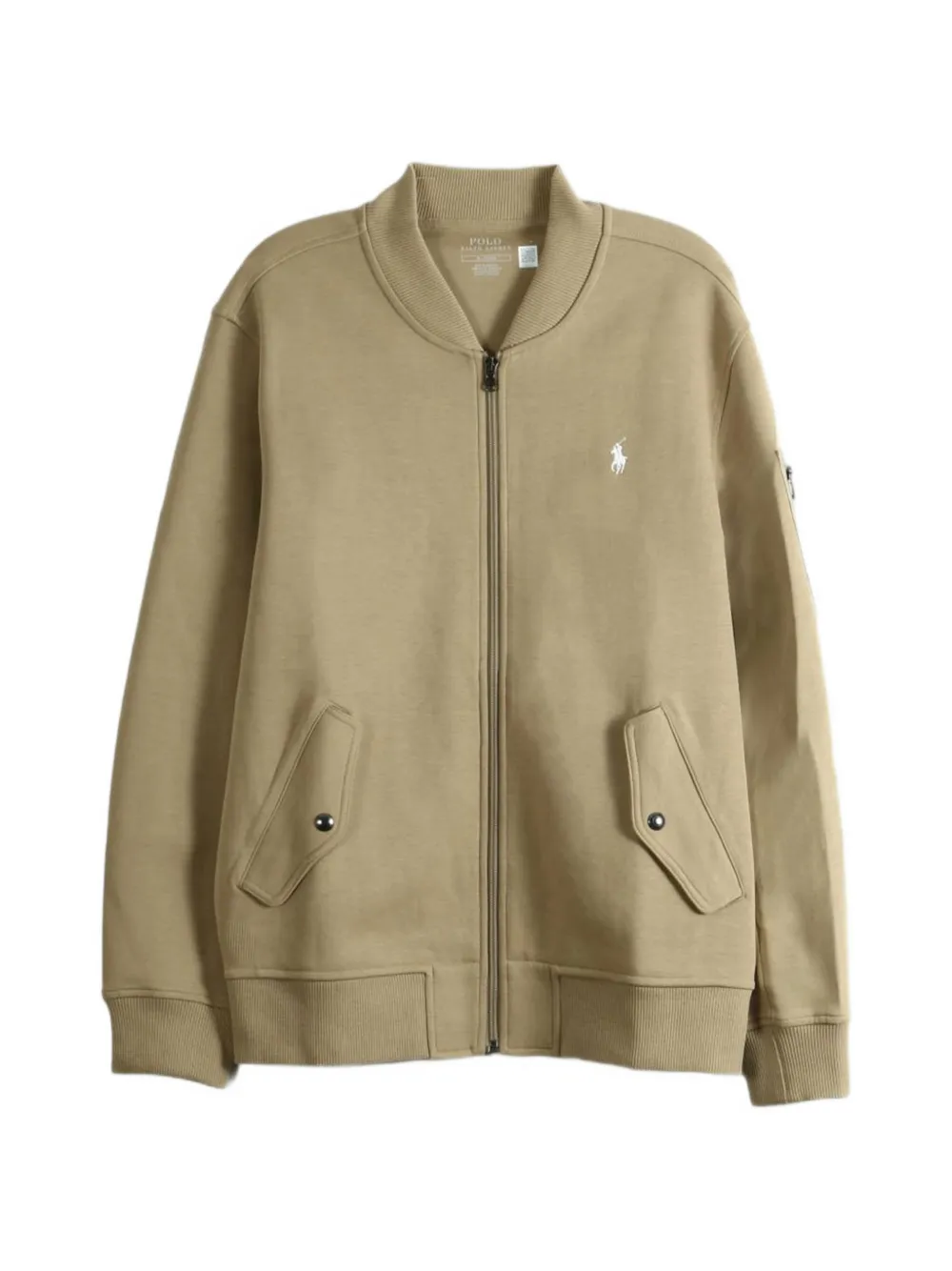 Polo Ralph Lauren logo-embroidered bomber jacket - Toni neutri