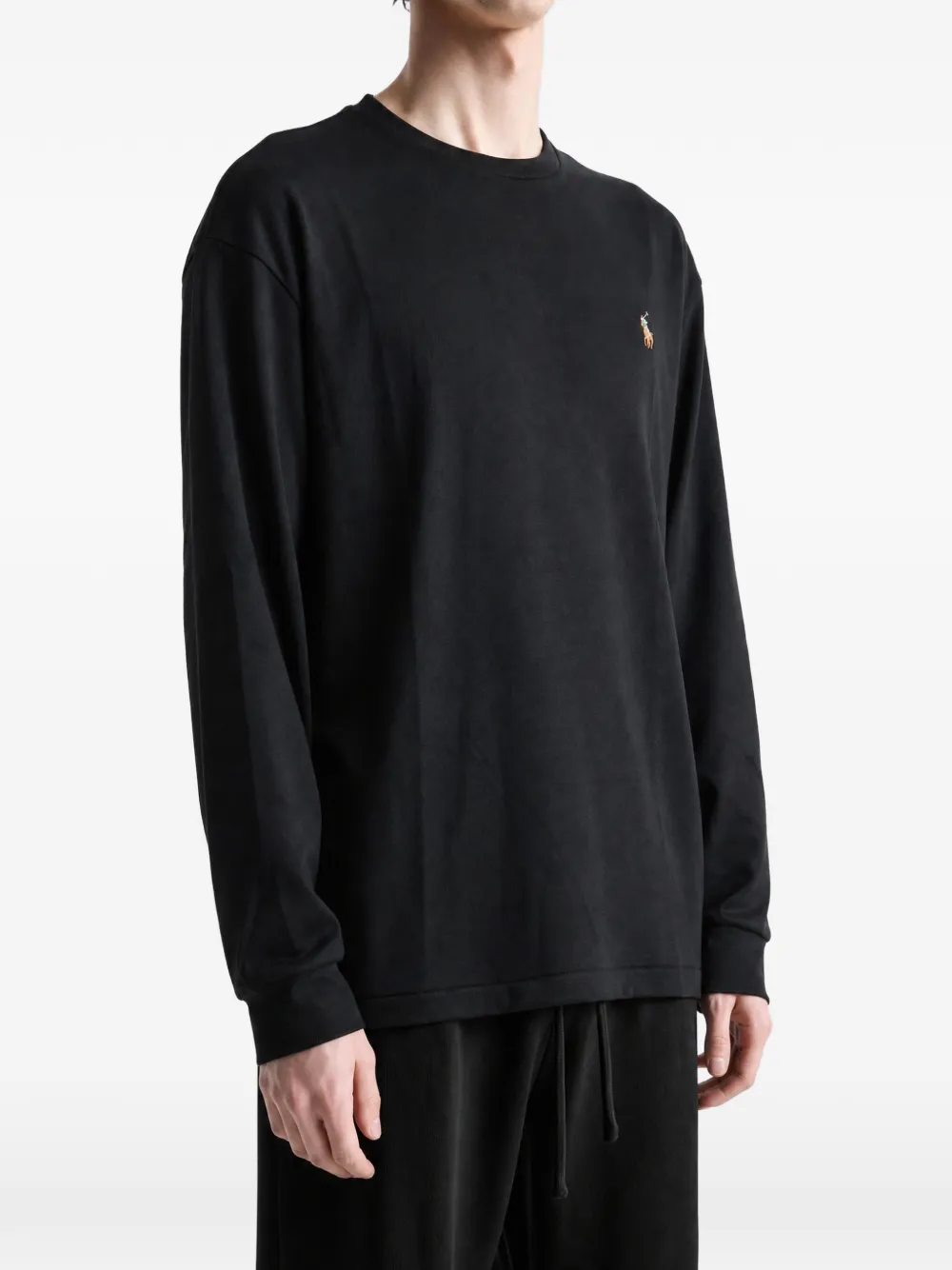 Polo Ralph Lauren Classic Fit katoenen T-shirt met ronde hals Zwart
