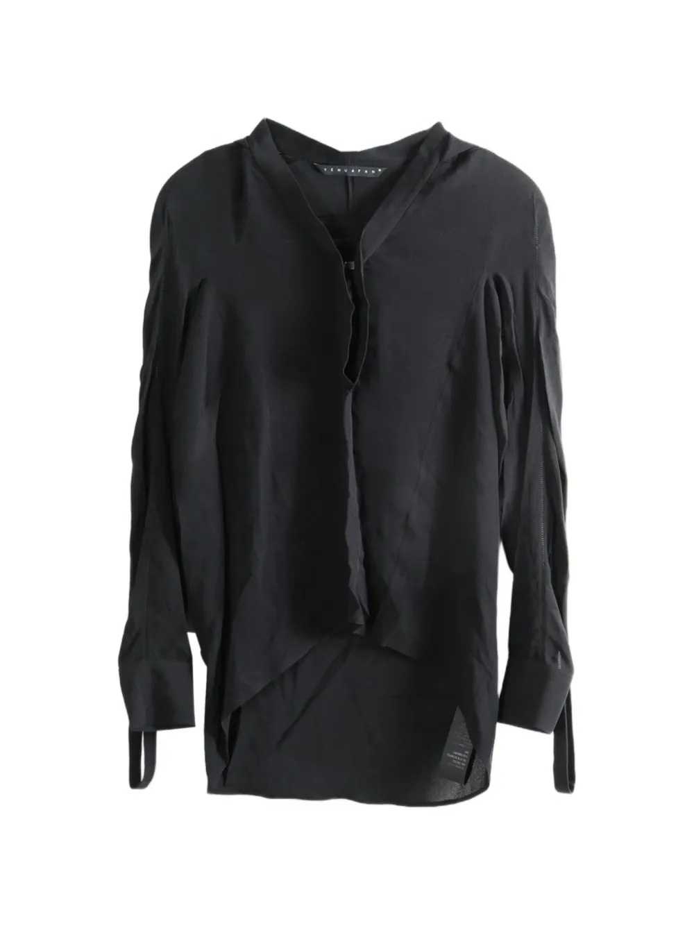 YEHUAFAN cut-out long-sleeve blouse