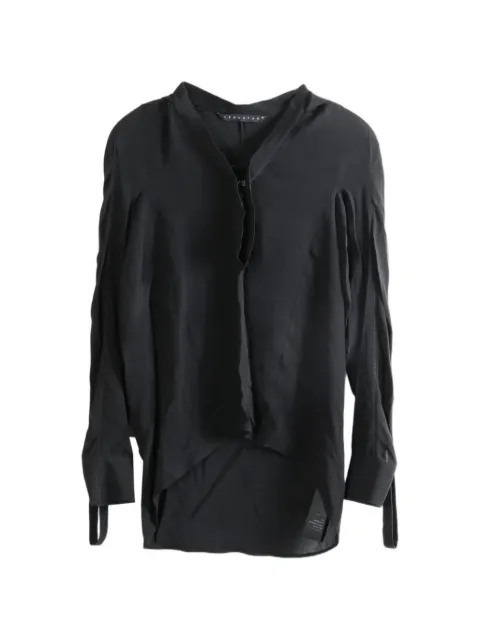 YEHUAFAN cut-out long-sleeve blouse