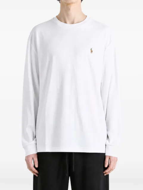 Polo Ralph Lauren logo-embroidered long-sleeve T-shirt