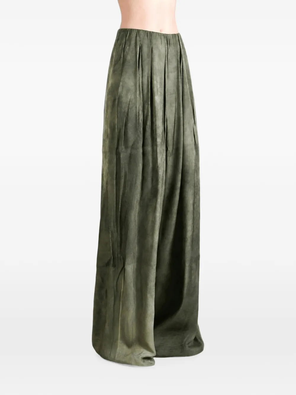 Cortana Odisea Wide-leg Trousers in Green, view 2