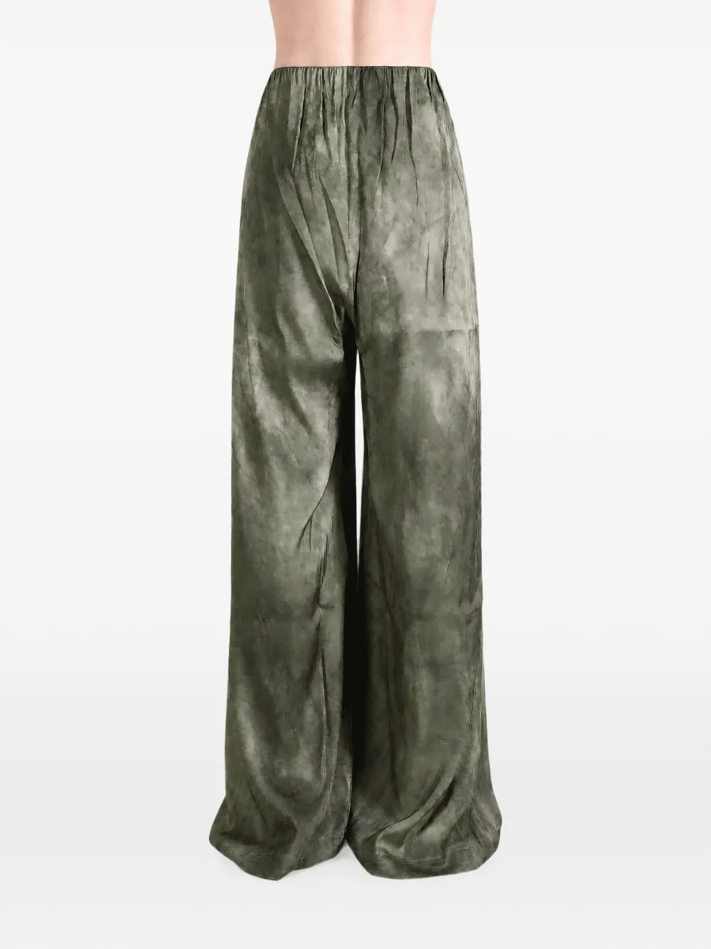 Cortana Odisea Wide-leg Trousers in Green, view 3