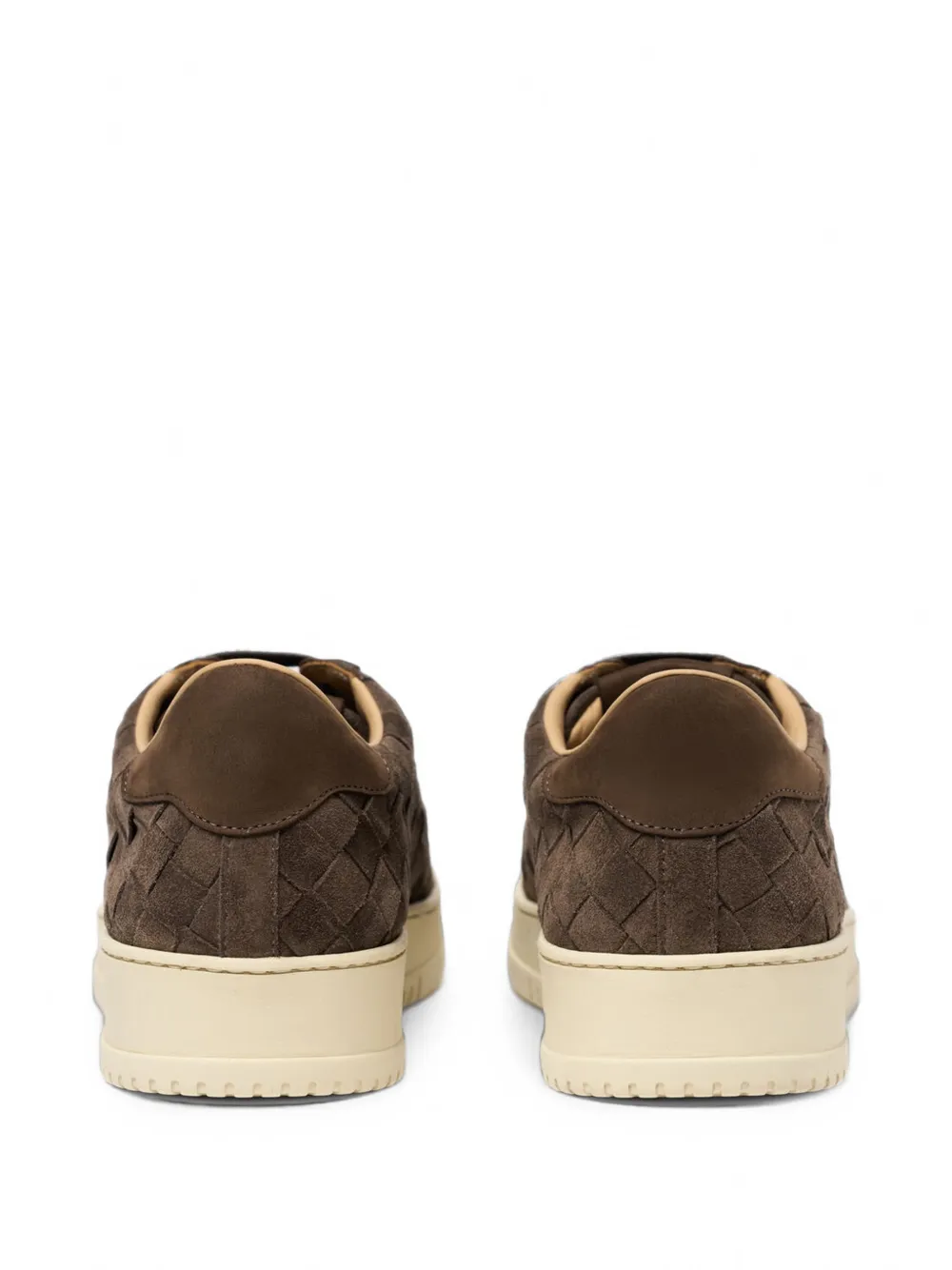 Scarosso Alvise woven suede sneakers Bruin