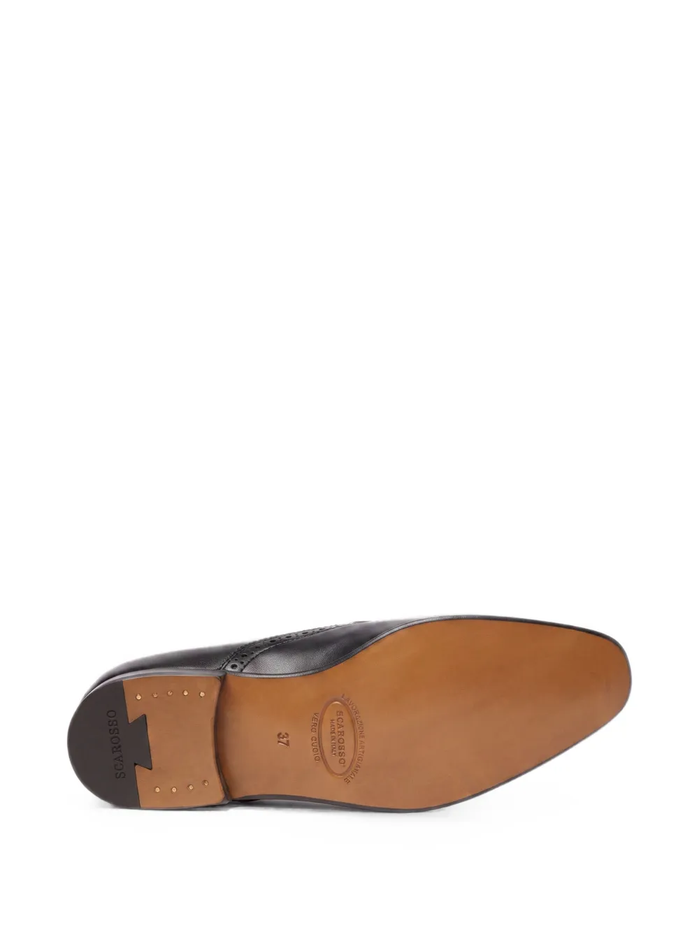 Scarosso Maude brogue-detail loafers Zwart