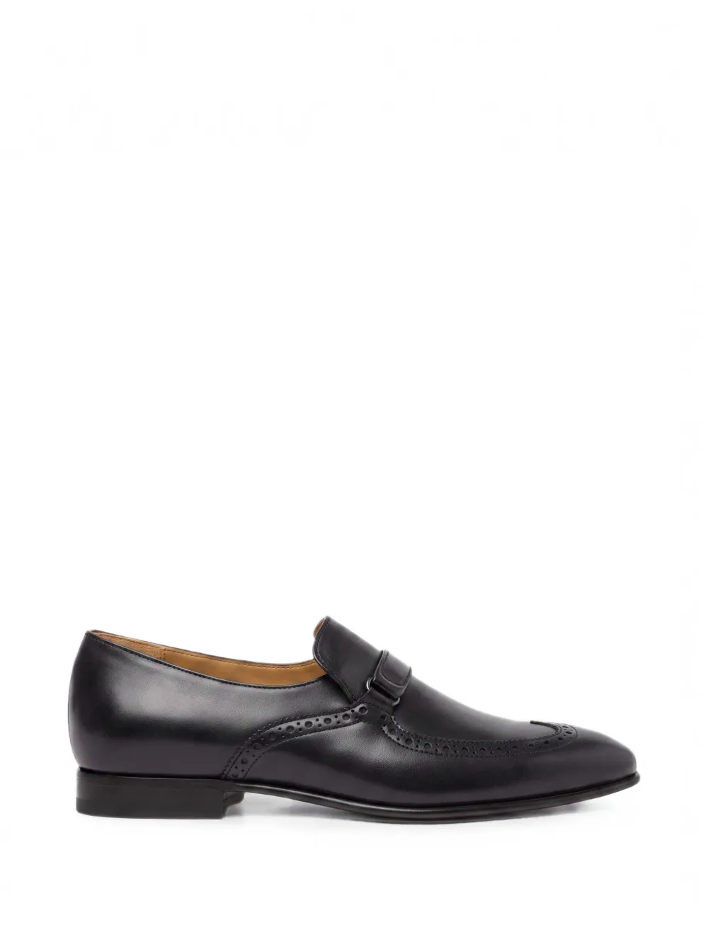 Scarosso Maude Brogue-detail Loafers In 블랙