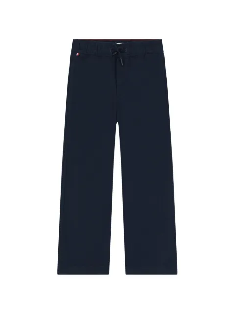 Tommy Hilfiger Junior 드로스트링 웨이스트 로고 패치 팬츠