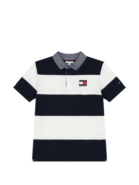 Tommy Hilfiger Junior striped cotton polo shirt