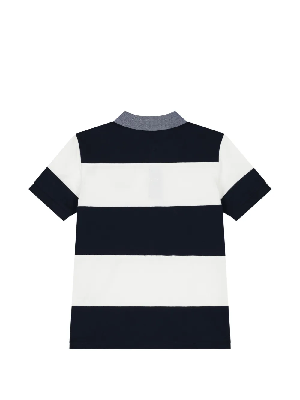 Tommy Hilfiger Junior striped cotton polo shirt Blauw