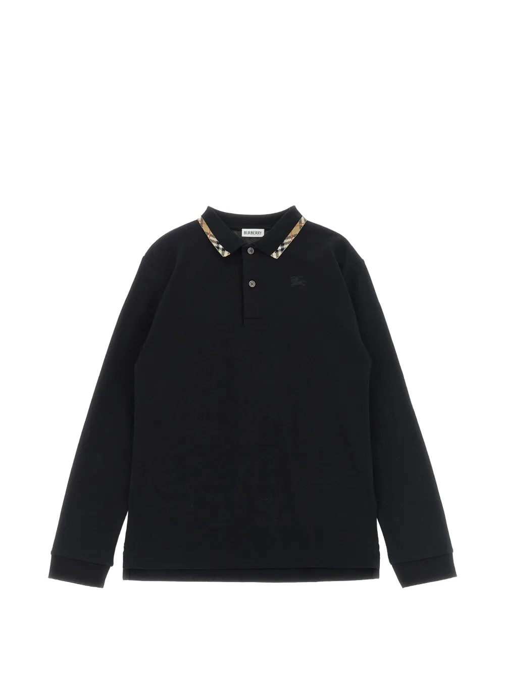 Burberry Kids Johane long-sleeve polo shirt - Nero