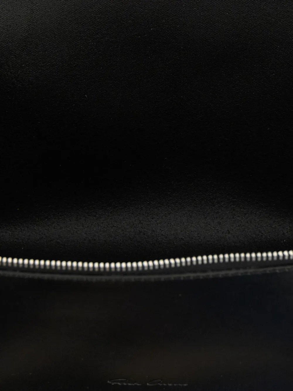 Rick Owens Leren toilettas Zwart