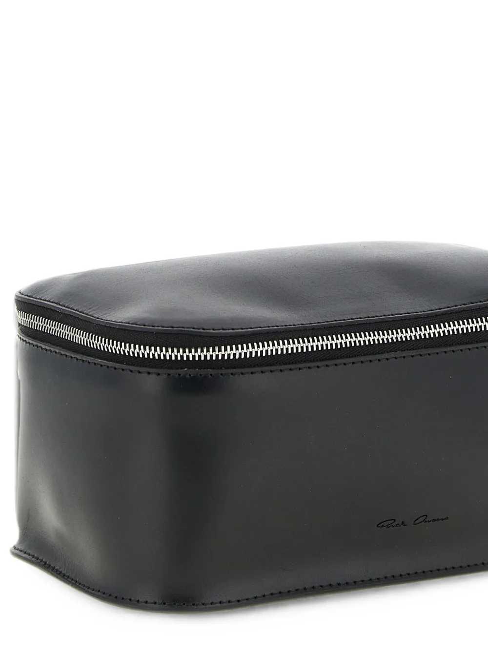 Rick Owens Leren toilettas Zwart