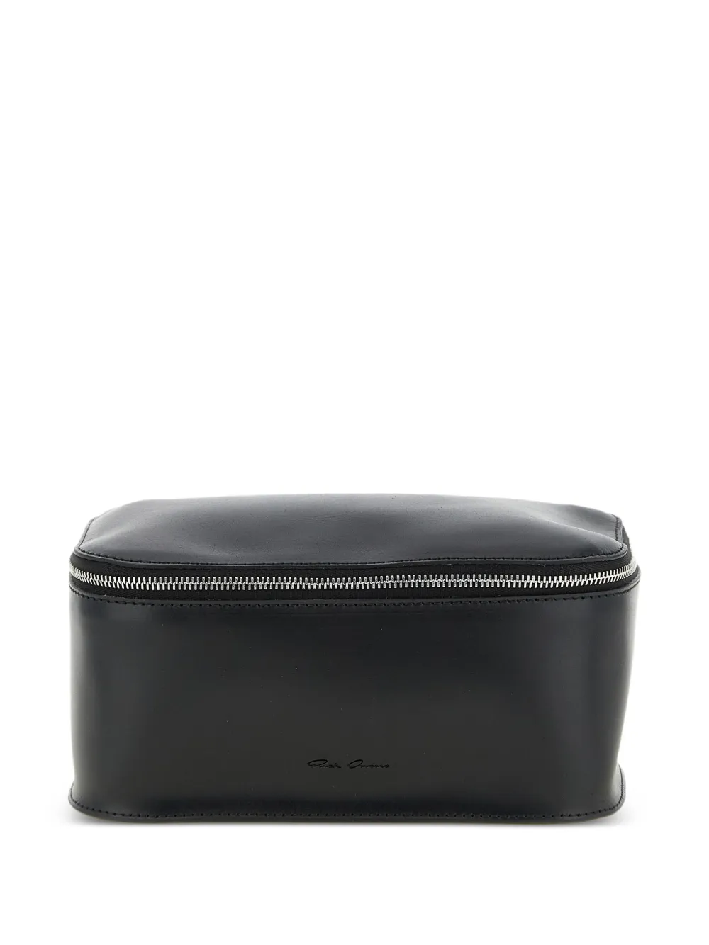 Rick Owens leather wash bag - Nero