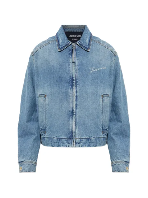 Jacquemus logo-embroidered denim jacket