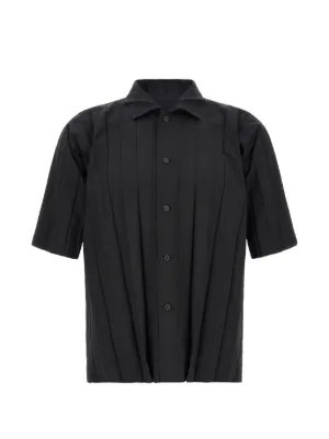 Homme Plissé Issey Miyake short-sleeve Pocket Shirt | Black