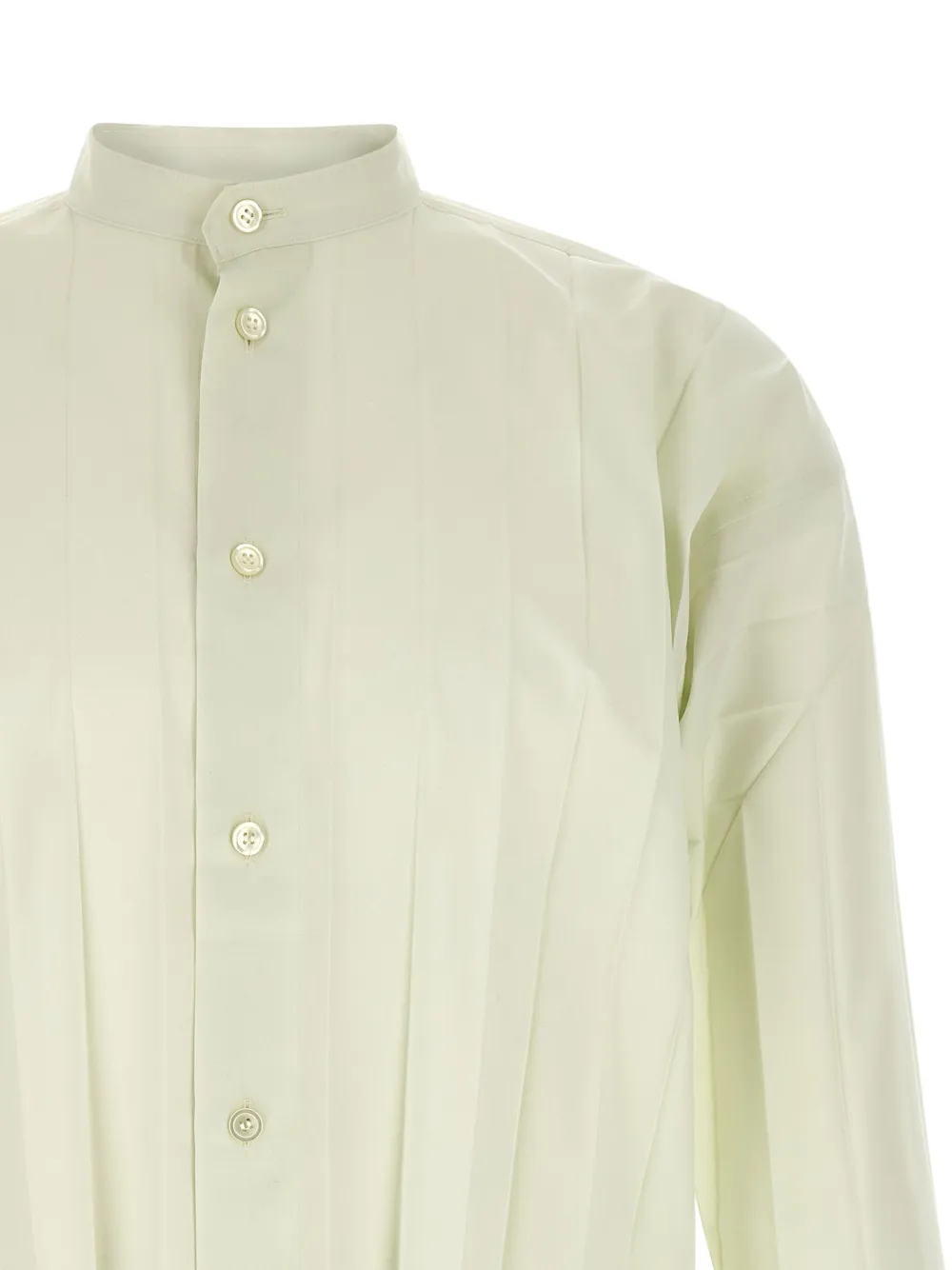 Homme Plissé Issey Miyake Edge overhemd met lange mouwen Groen