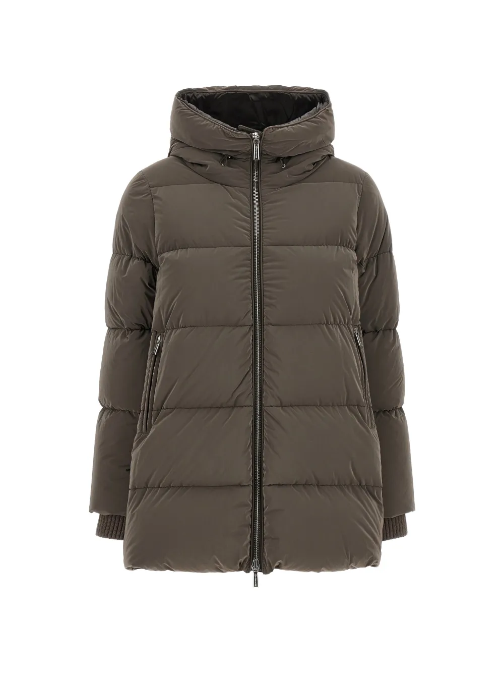 Moorer Carinzia quilted single-breasted coat - Marrone