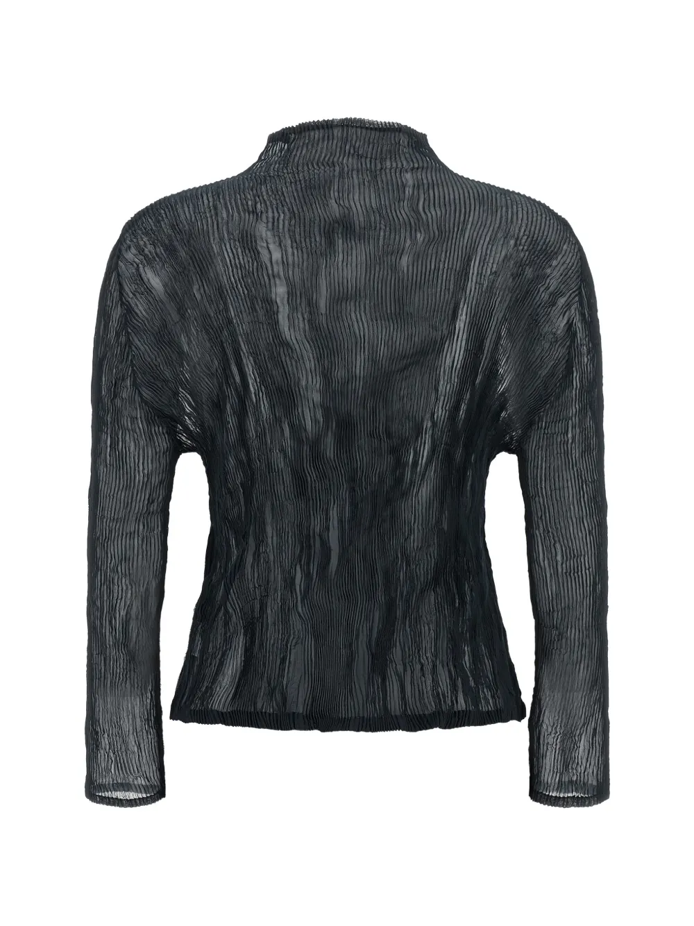 Issey Miyake Chiffon Twist 1 sweater met rits Zwart