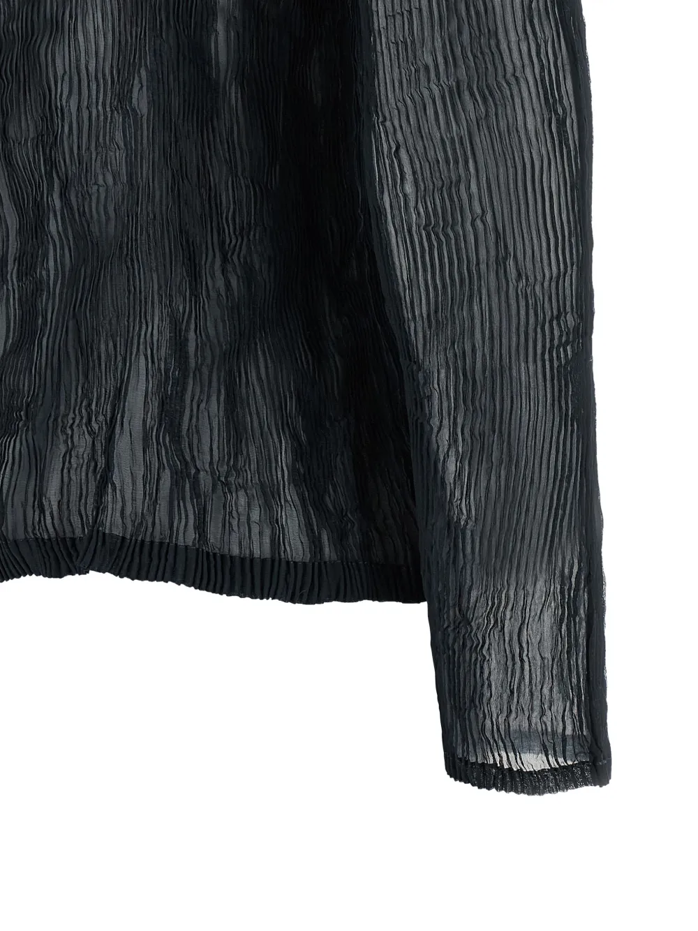 Issey Miyake Chiffon Twist 1 sweater met rits Zwart