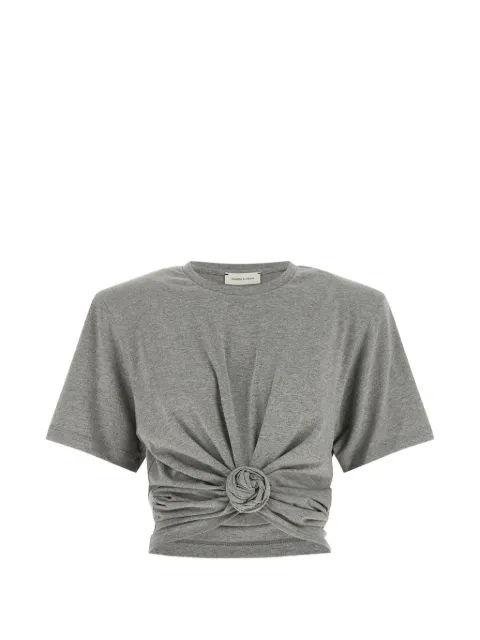Magda Butrym knotted-detail crew-neck T-shirt