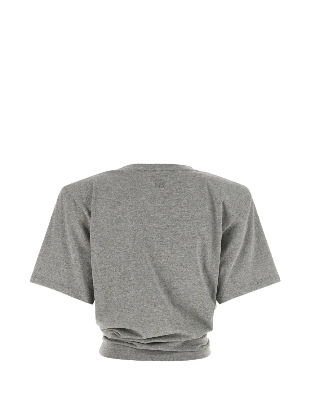 Magda Butrym knotted-detail crew-neck T-shirt Grijs