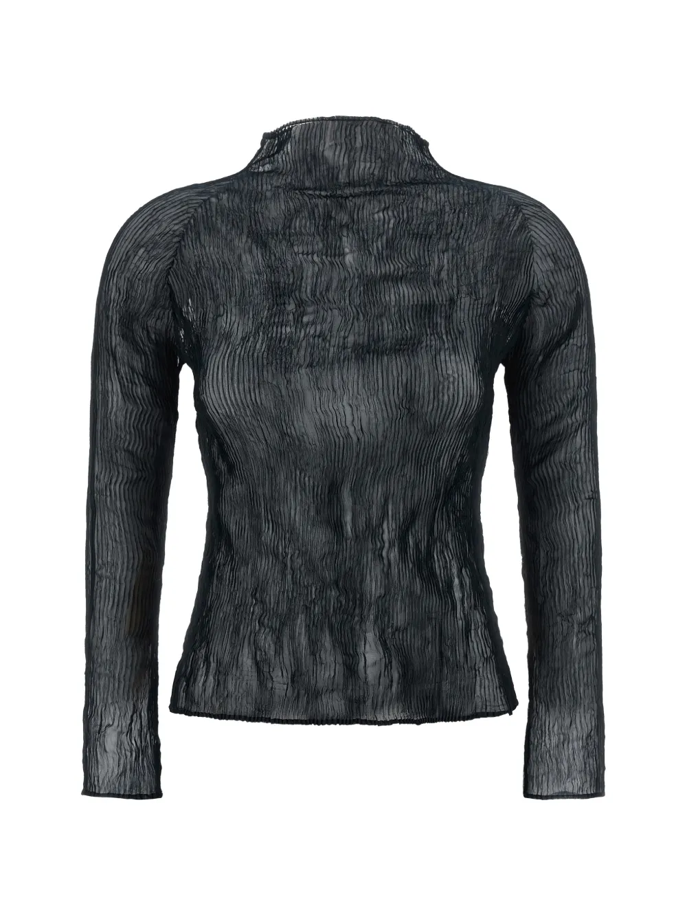 Issey Miyake crinkled jersey - Blu