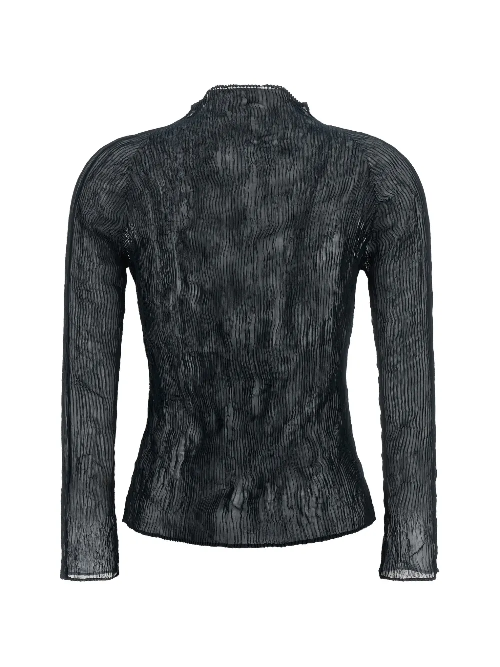 Issey Miyake crinkled jersey Blauw