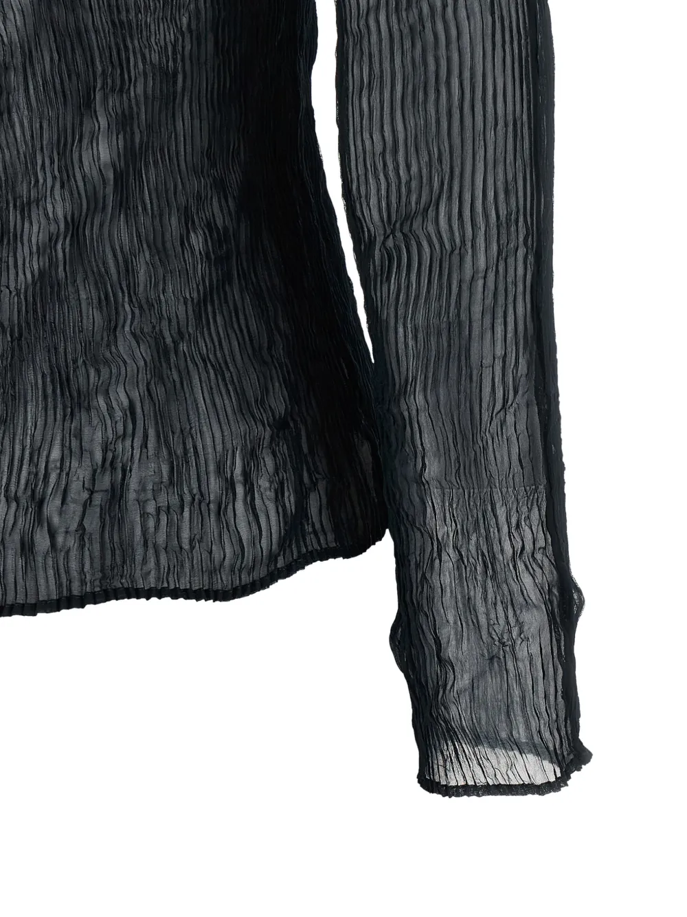 Issey Miyake crinkled jersey Blauw