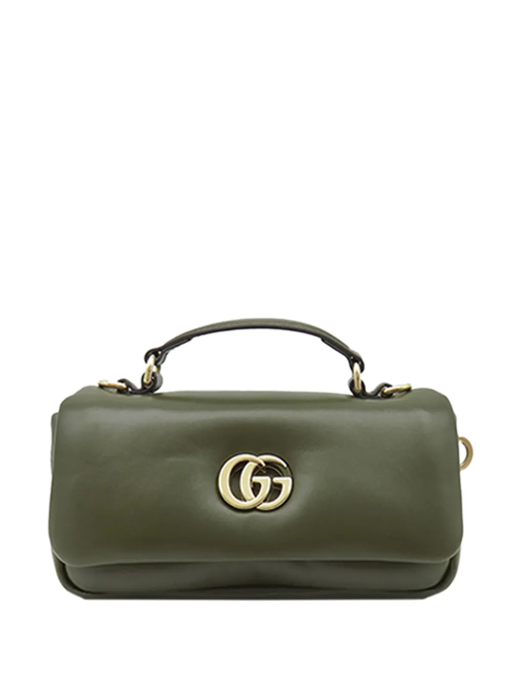 Gucci Pre-Owned 2016-2026 Mini GG Milano Lambskin Top Handle Bag satchel - Verde
