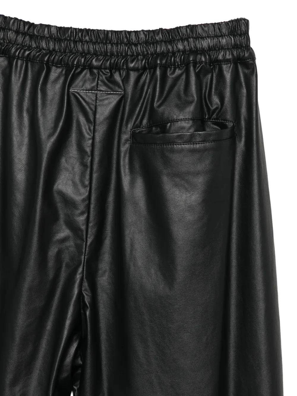 MM6 Maison Margiela Broek met elastische tailleband Zwart