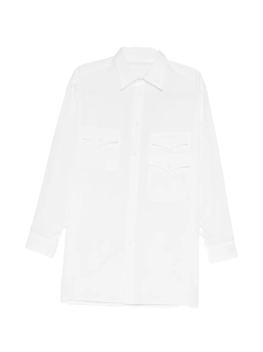 Yohji Yamamoto Camicia asimmetrica - Bianco