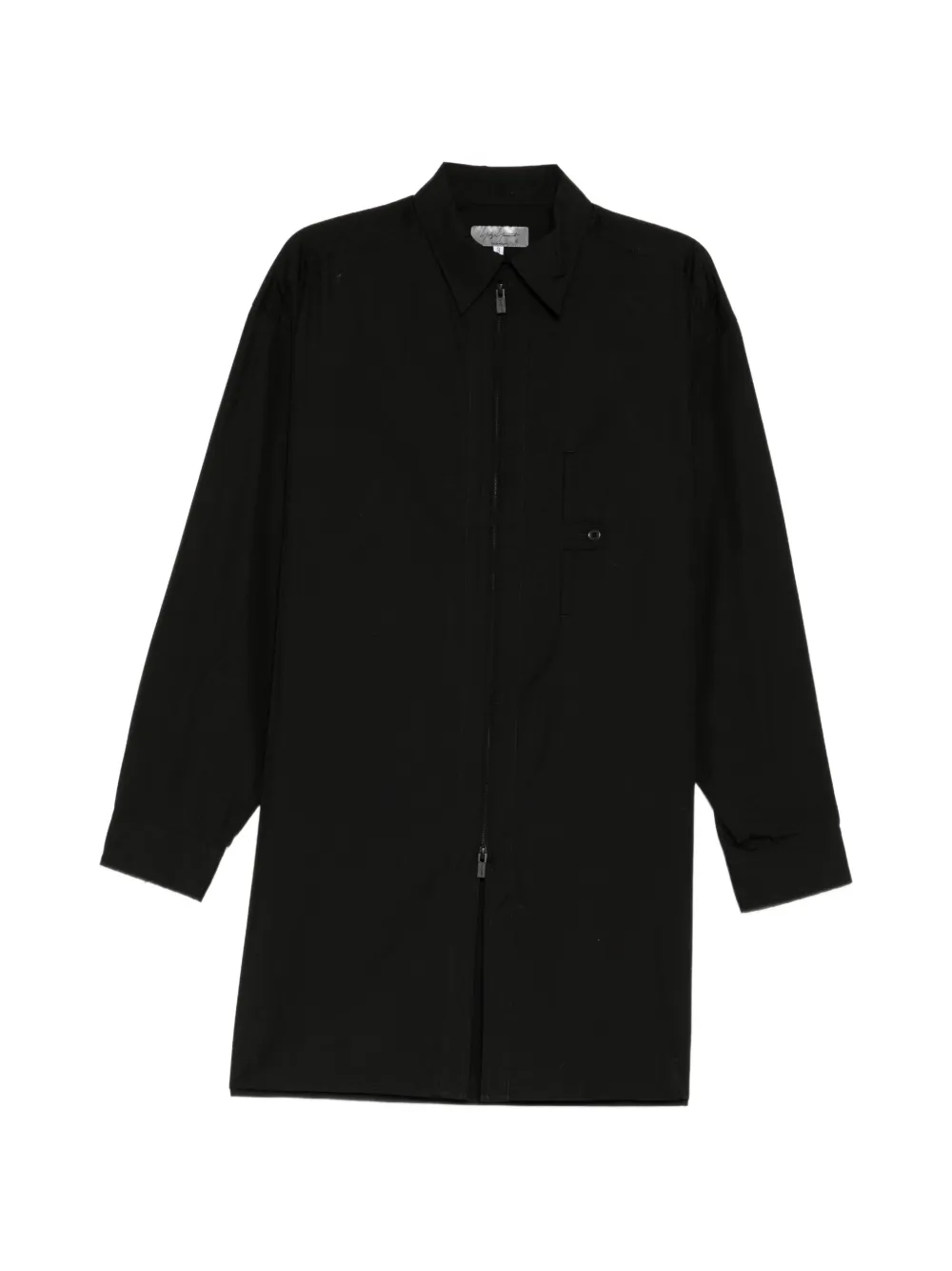 Yohji Yamamoto front-zip broad shirt - Nero