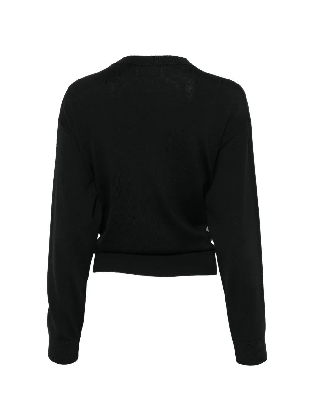 Semicouture Cropped trui met gespdetail Zwart