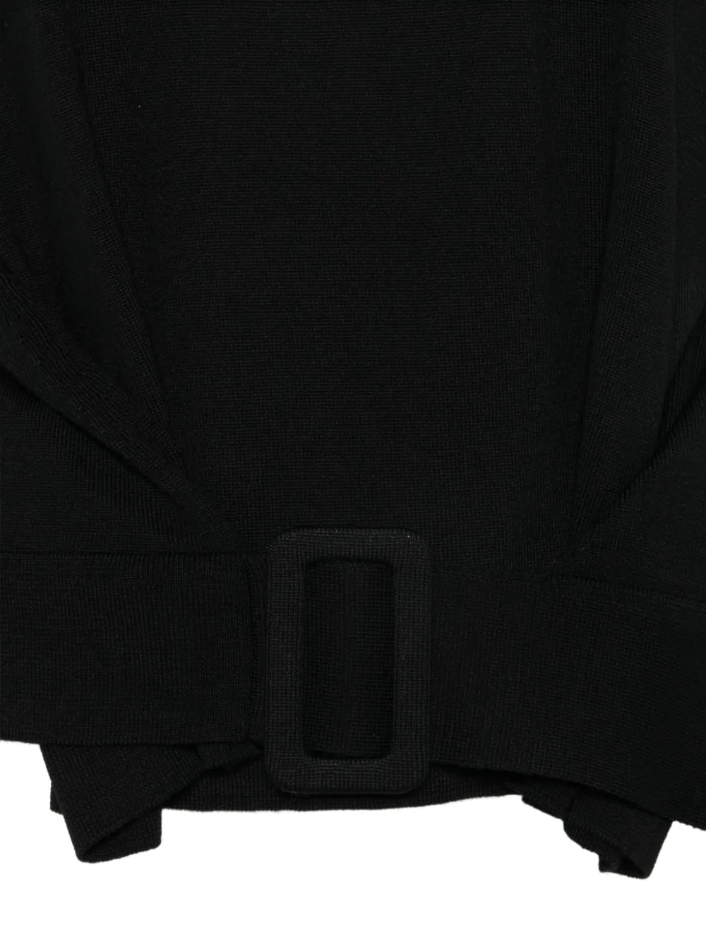 Semicouture Cropped trui met gespdetail Zwart