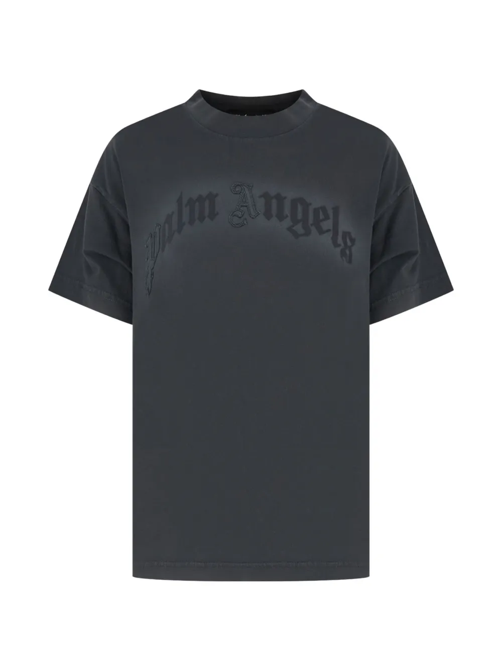 Palm Angels T-Shirt mit Logo-Patch - Schwarz