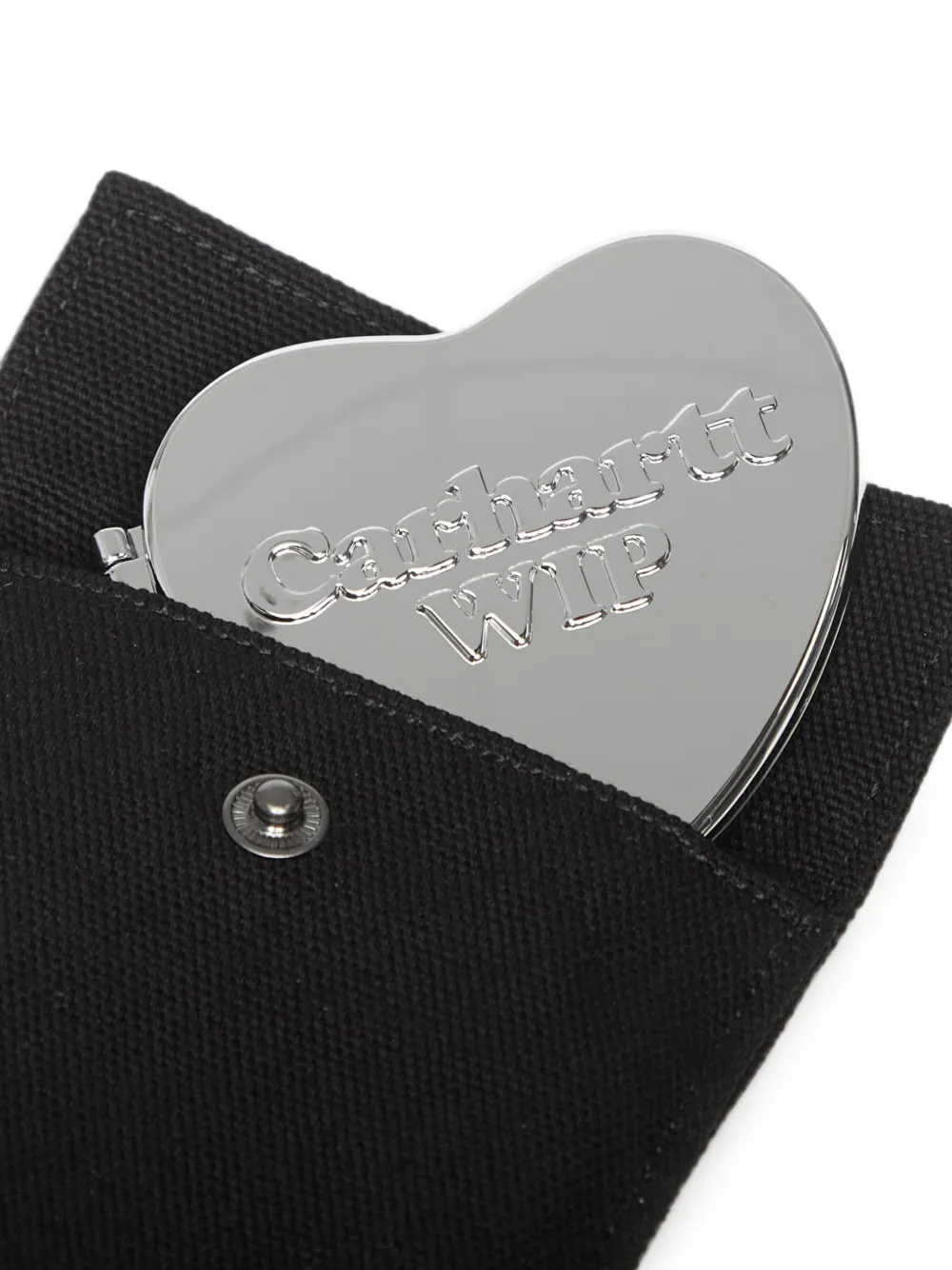 Carhartt WIP Heart Pocket mirror set (set of pouch and mirror) Zilver