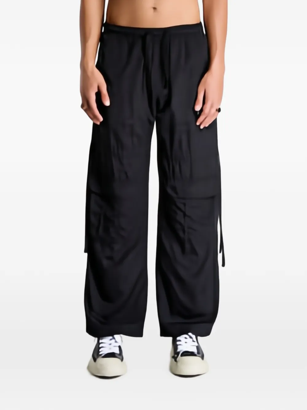Palm Angels logo-embroidered cargo pants - Nero