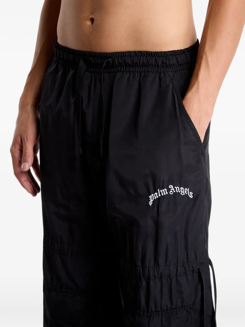 Palm Angels Trainingsbroek met geborduurd logo Zwart