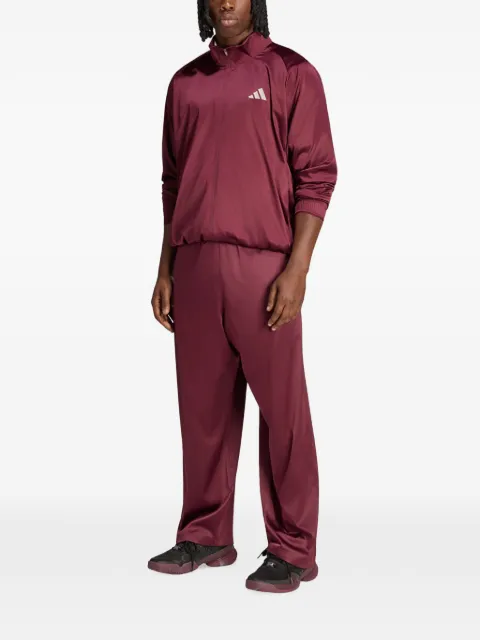 adidas Tennis Cover Up logo-print zip-up jacket