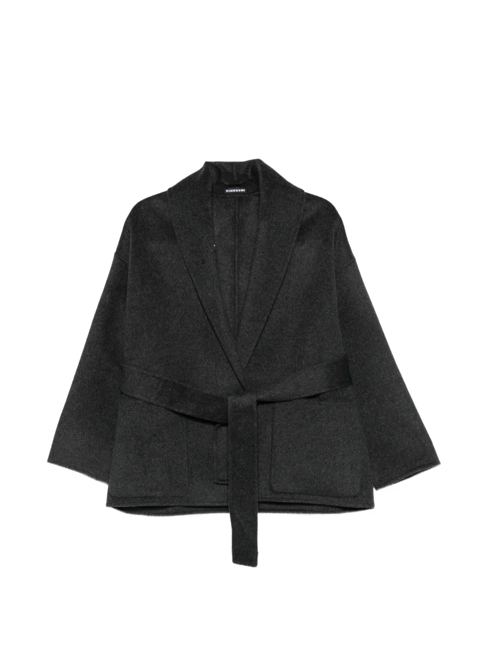 SUSANNE BOMMER belted shawl-collar jacket