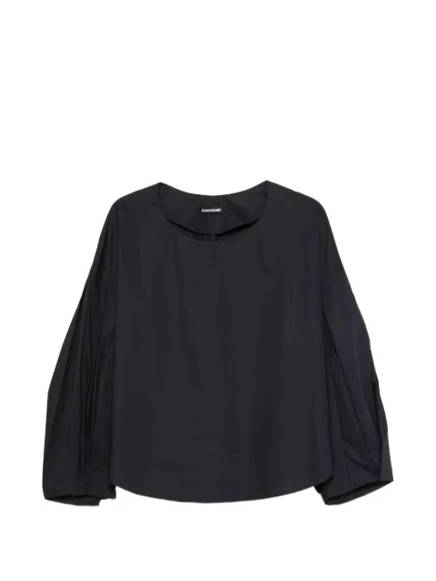 SUSANNE BOMMER balloon-sleeve boat-neck top