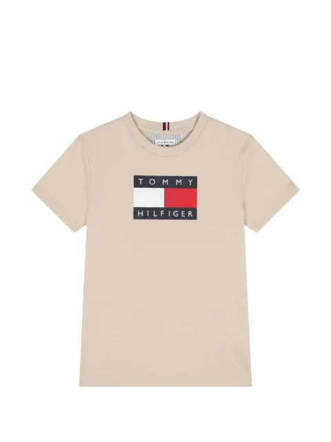 Tommy Hilfiger Junior Flag-logo cotton T-shirt