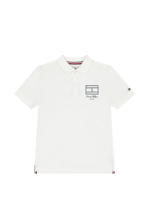 Tommy Hilfiger Junior polo con logo estampado